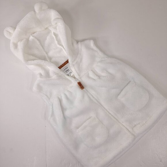 LOT OF 9 SWEATSHIRTS VEST GIRL TODDLER SIZE 24M /2T WHITE PINK PURPLE GRAY *FLAW - Picture 10 of 16